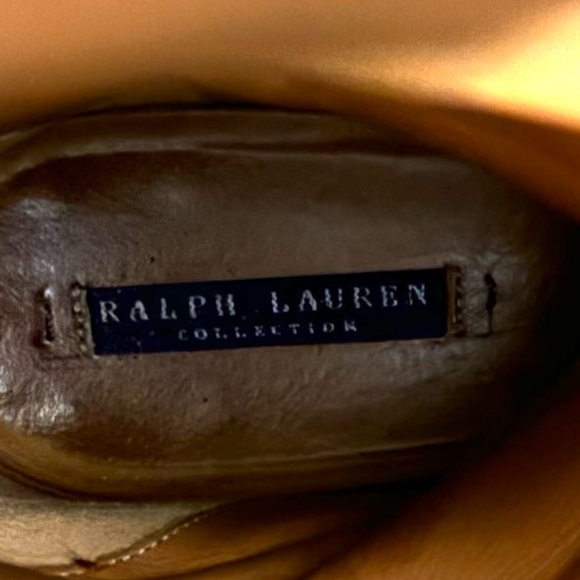 Ralph Lauren Purple Label women’s leather boots with silver buckles Sz 9B - Picture 6 of 9